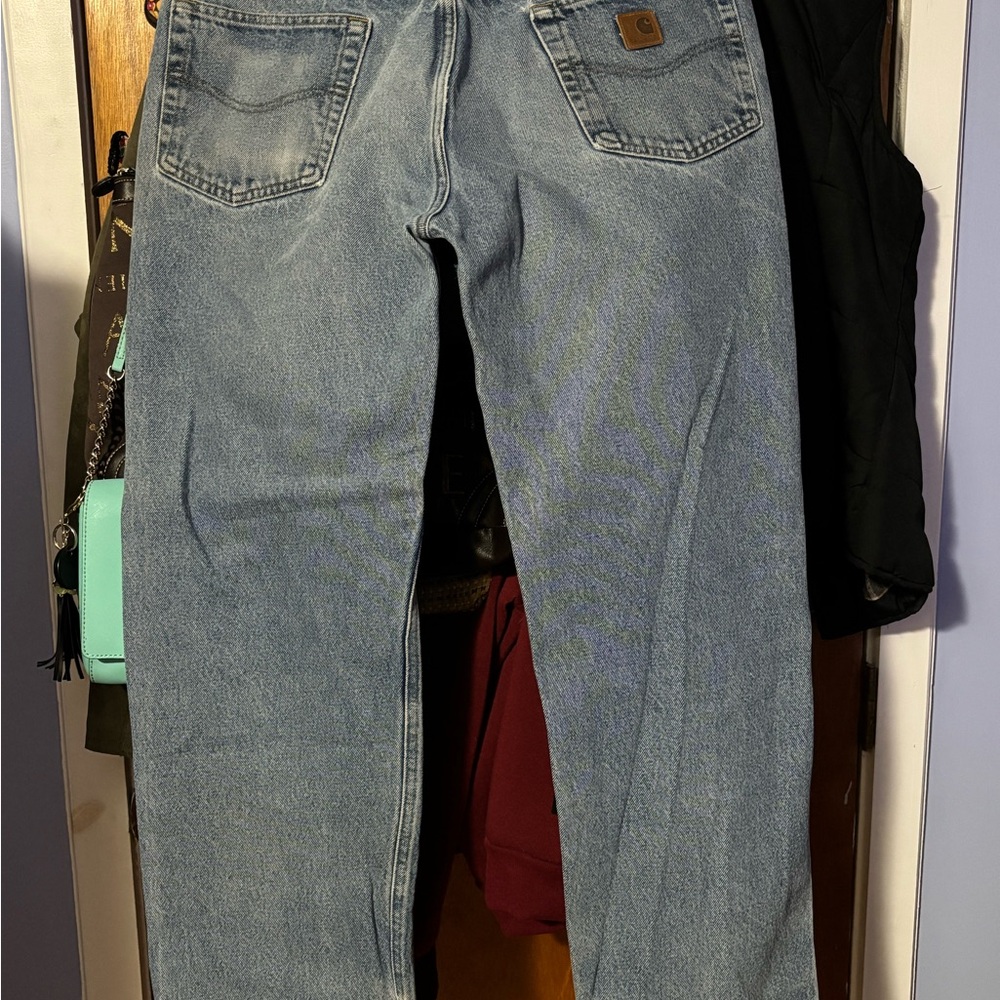 Carhartt Men's Light Blue Relaxed Jeans - Picture 8 of 14
